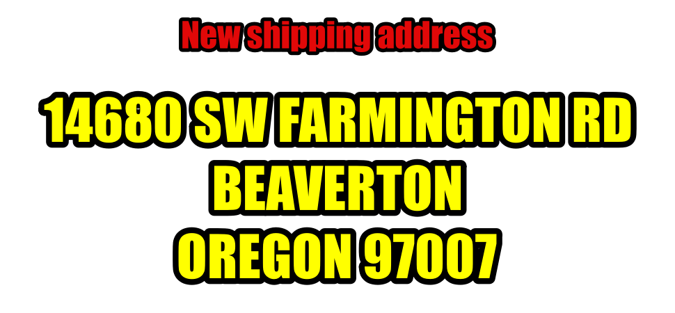 NEW SHIPPING ADDRESS