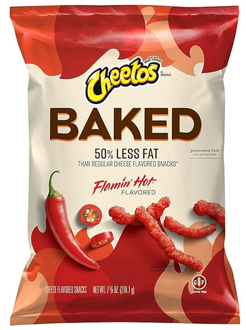 Cheetos Baked Flamin' Hot Cheese Snack, 7.625 Oz