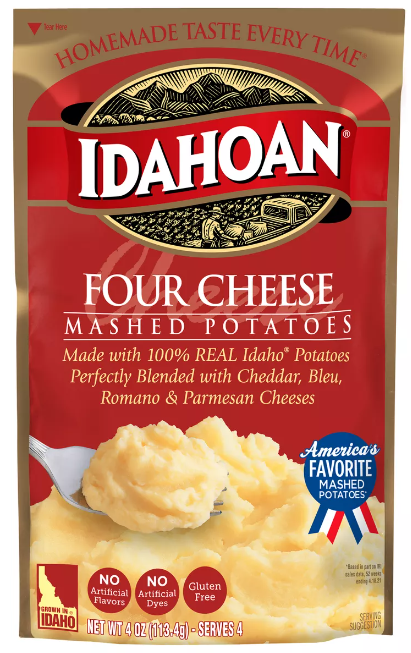 Idahoan Gluten Free Four Cheese Mashed Potatoes 4oz