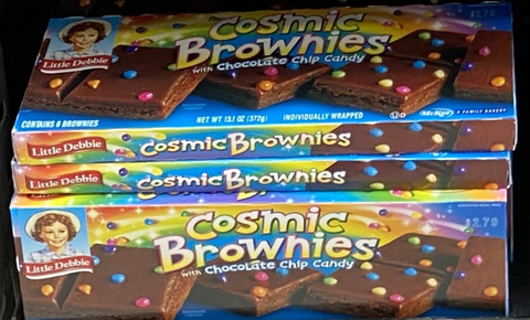 Little Debbie Chocolate Chip Candy Cosmic Brownies 6 Ct, 13.1 oz