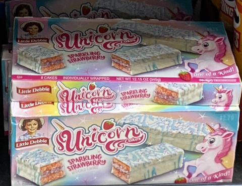 Little Debbie Sparkling Strawberry Unicorn Cakes 8 Ct, 12.15 oz