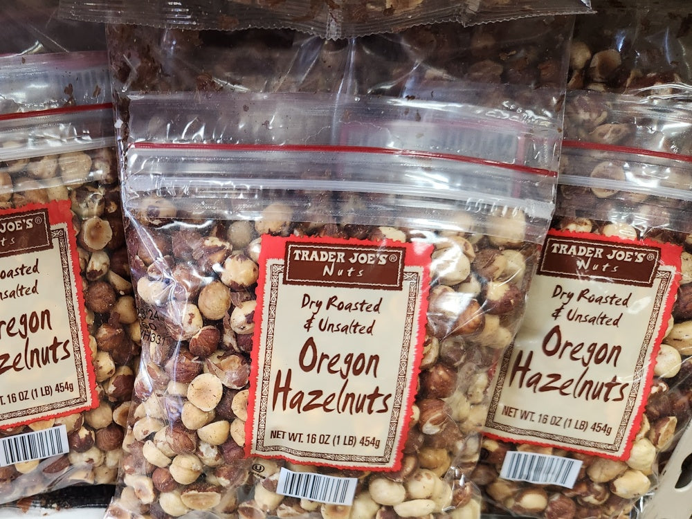 DRY ROASTED UNSALTED OREGON HAZELNUTS