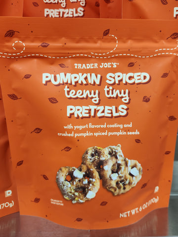 Trader Joe's Pumpkin Spiced Teeny Tiny Pretzels 6 oz