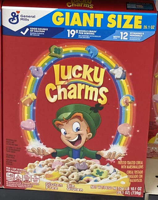 Lucky Charms Gluten Free with Marshmallows, Giant Size, 26.1 oz