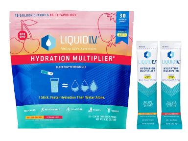 Liquid I.V. Hydration Multiplier Electrolyte Drink Mix, Variety Pack, 0.56 oz, 30 ct