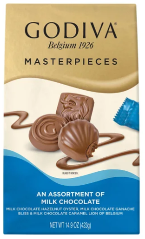 Costco Godiva Masterpieces Assortment Milk Chocolate 14.9 oz