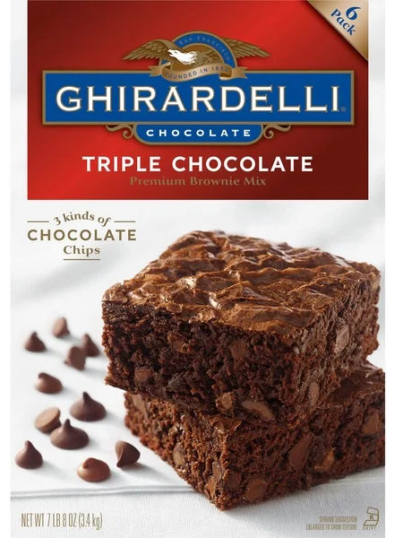Ghirardelli Triple Chocolate Brownie Mix, 7.5 lbs