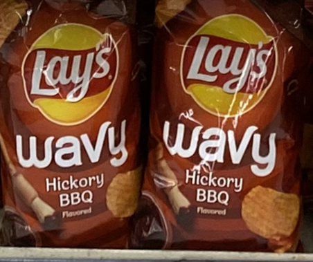 Lay's Wavy Potato Chips Barbecue Flavor Hickory BBQ, 7.5 Oz