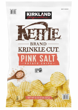 Costco Kirkland Signature Kettle Himalayan Salt Potato Chips, 32 oz